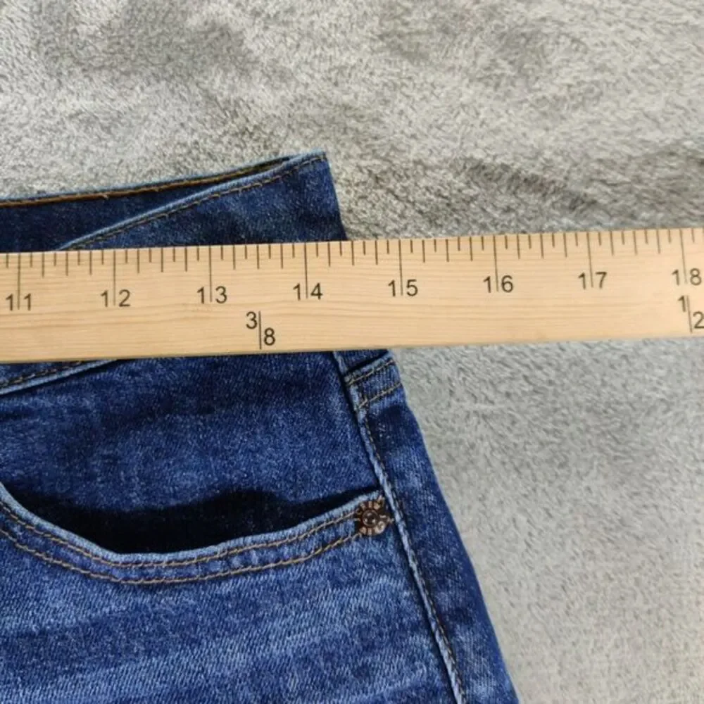 J.Crew Jean Skirt Womens‎ 26 Blue Denim Dark Wash Mini Biker Skater